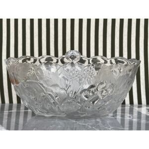 Fruit Basket Glass Bowl Serving